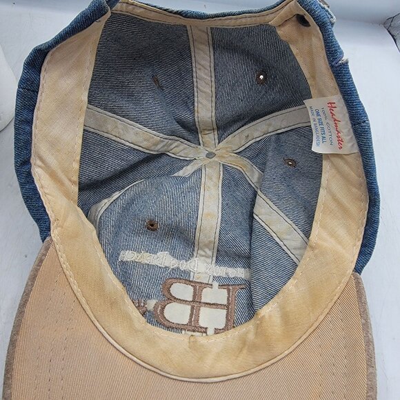 Huntington Dog Beach Preservation Society Headmaster Blue Denim Baseball Hat Cap - Picture 7 of 9